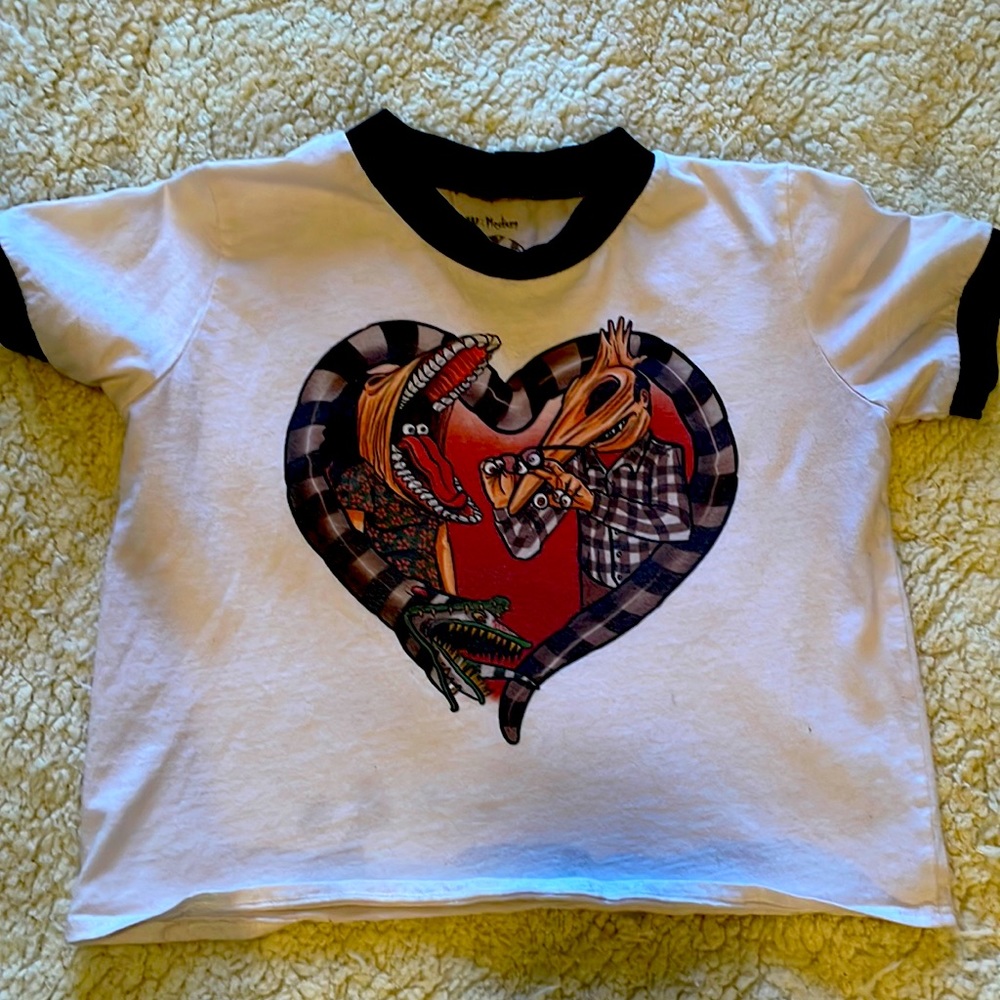 Beetlejuice crop top